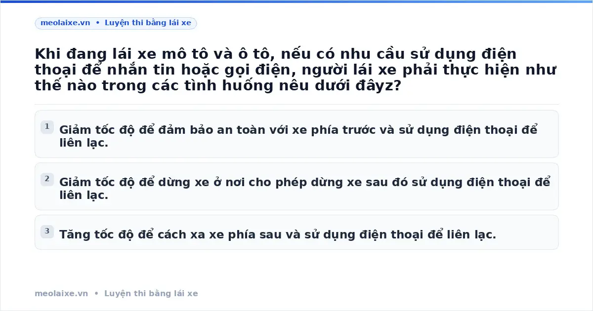 Cách sử dụng điện thoại an toàn khi lái xe: Luật giao thông