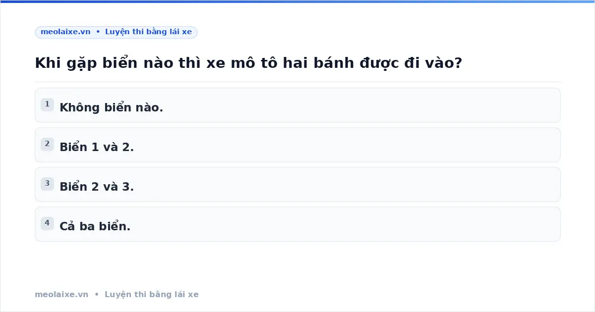 Biển Báo Nào Xe Máy Được Đi Vào? Luật Giao Thông
