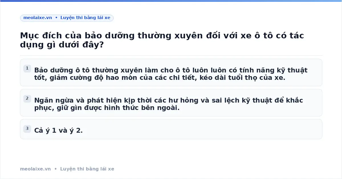 Mục đích bảo dưỡng ô tô: Tại sao lại quan trọng?