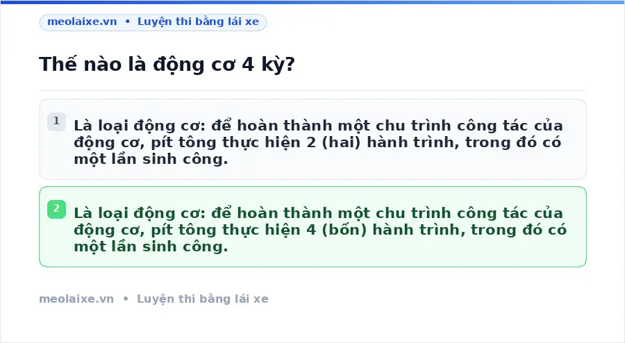 Thế nào là động cơ 4 kỳ?