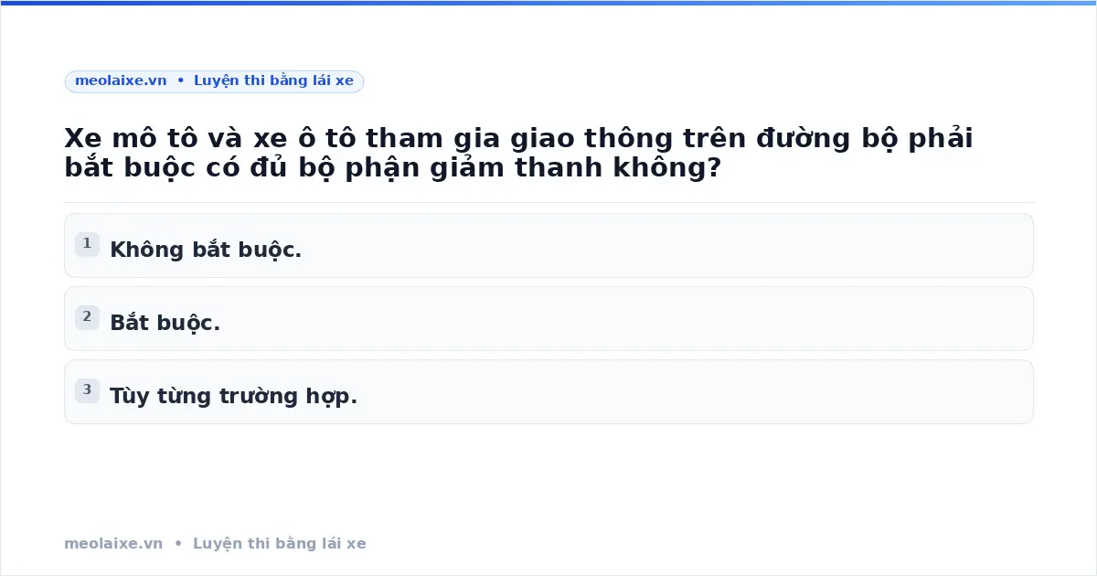 Bộ phận giảm thanh xe máy, ô tô: Quy định bắt buộc theo luật